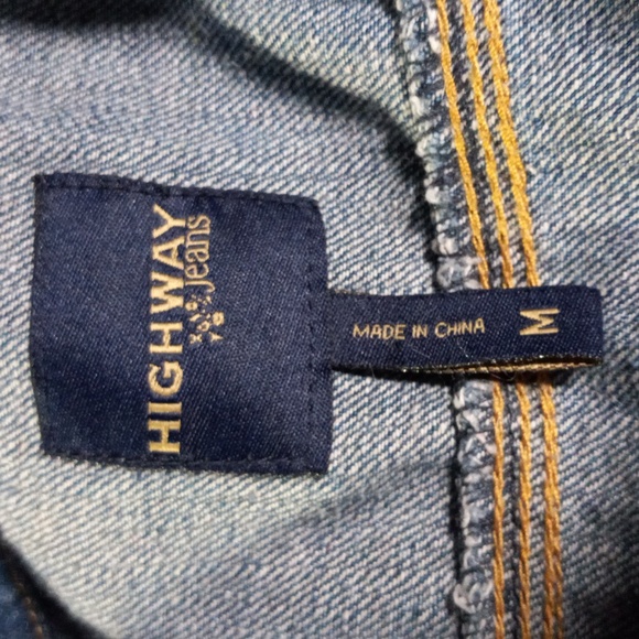 Highway Jeans Dark Blue Kids JEAN JACKET SZ Medium - Picture 10 of 10